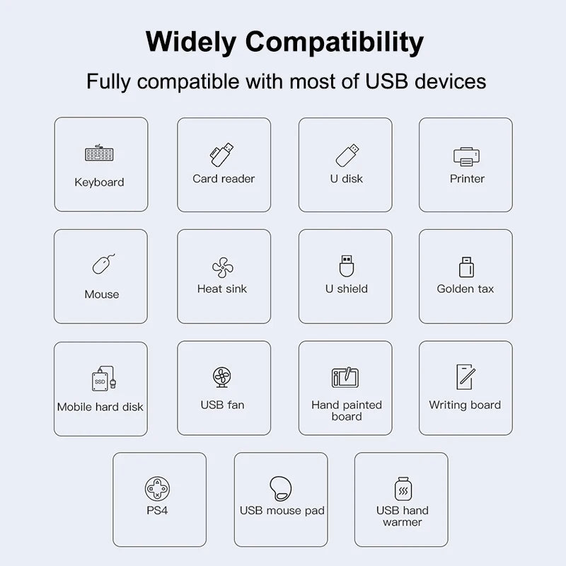 Hub USB-C 4 Puertos para MacBook y Laptop — USB 3.0 Multi Splitter