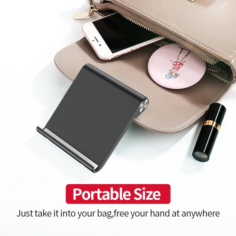 Soporte Portátil para Celular y Tablet — Escritorio y Viaje