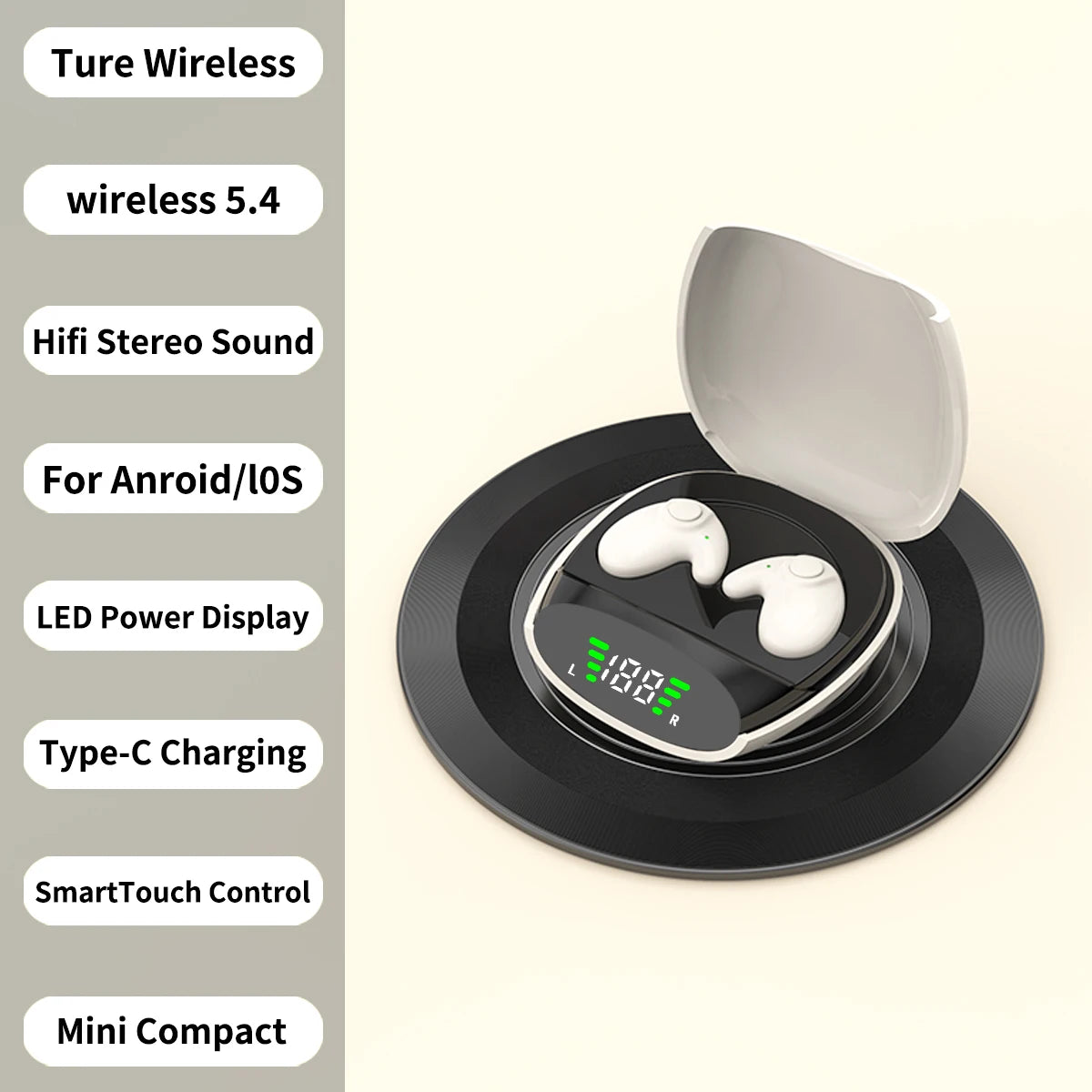 Audífonos Inalámbricos Bluetooth 5.3 para Dormir y Deporte