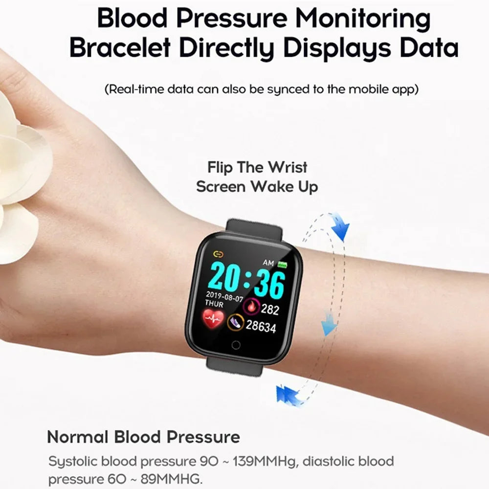 Smartwatch para Hombre y Mujer – Bluetooth, Monitor de Salud, Reproductor de Música