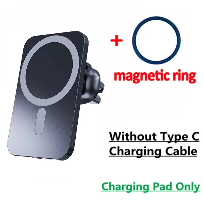Soporte Magnético para Auto con Carga Inalámbrica — iPhone MagSafe