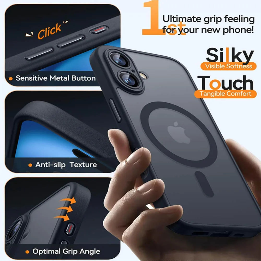 Funda Armor MagSafe Translúcida para iPhone — Protección Máxima