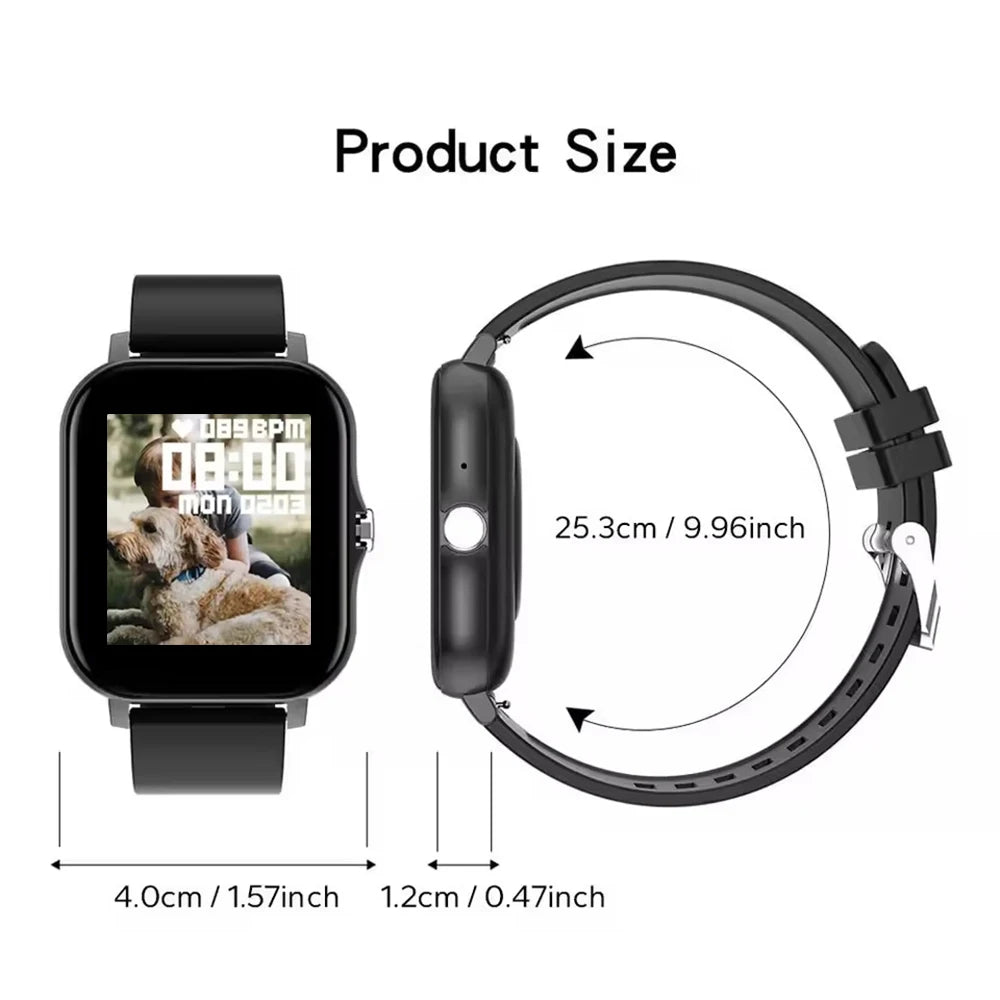 Smartwatch 1.44" – Llamadas Bluetooth, Monitor de Oxígeno y Presión Arterial para Hombre y Mujer