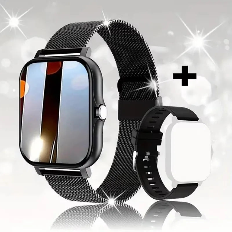 Smartwatch 1.44" – Llamadas Bluetooth, Monitor de Oxígeno y Presión Arterial para Hombre y Mujer