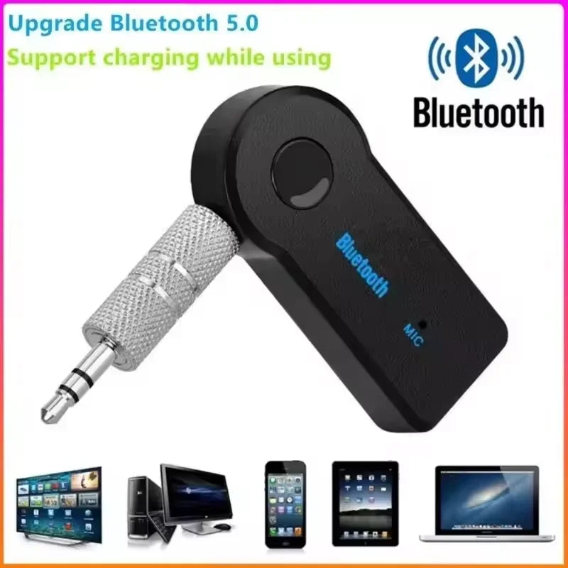 Adaptador Bluetooth 5.0 para Auto con Entrada AUX 3.5mm Manos Libres