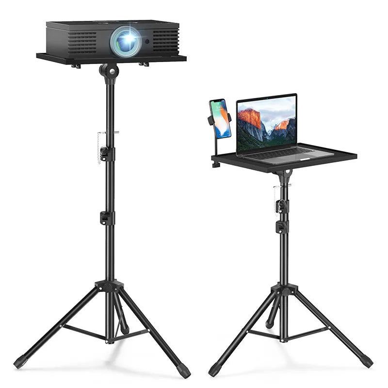 Tripíe Soporte Portátil para Proyector y Laptop – Altura Ajustable 22 a 45 cm