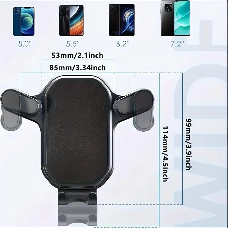 Soporte para Celular en Rejilla de Ventilación del Auto — Clip Universal