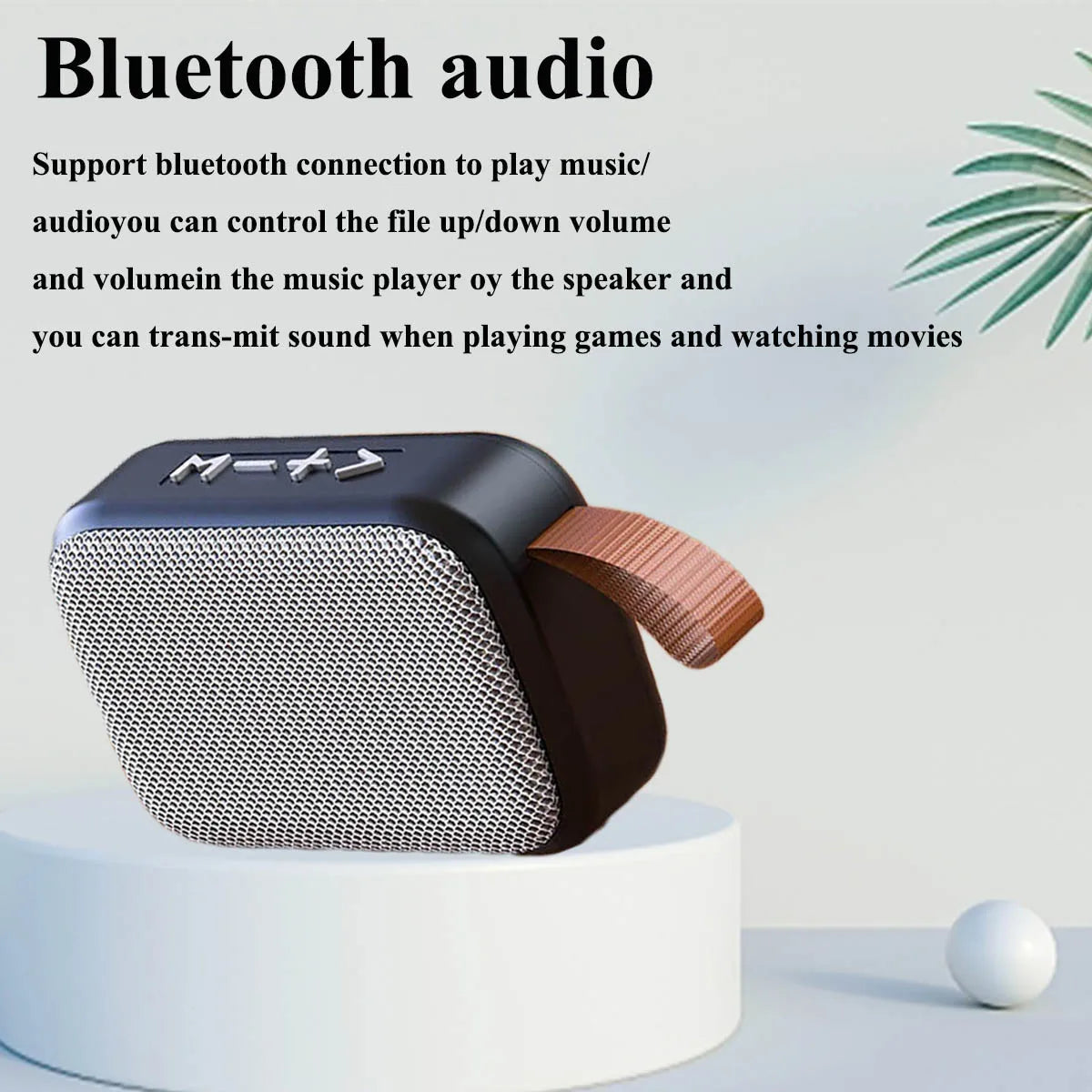 Bocina Bluetooth 5.0 Mini Portátil con Sonido 3D HiFi Estéreo
