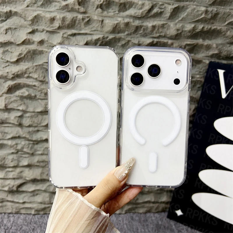 Funda Transparente MagSafe Original para iPhone — Carga Inalámbrica
