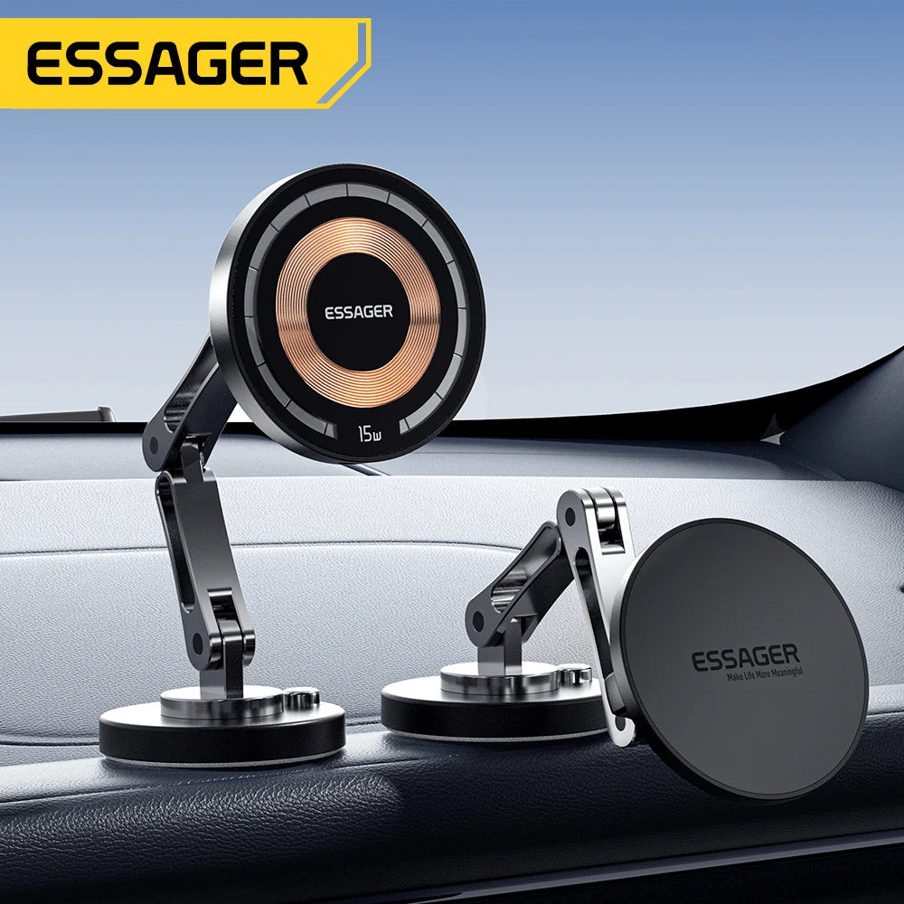 Soporte Magnético para Auto con Carga Inalámbrica Essager — 15W MagSafe