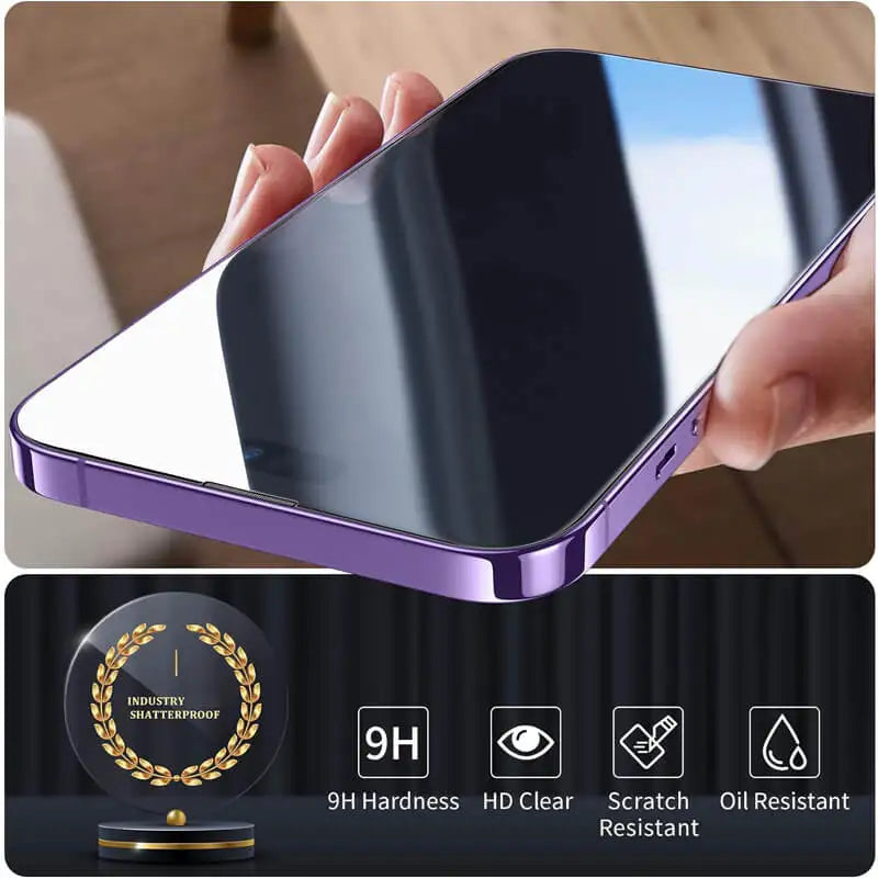 Mica de Vidrio Templado para iPhone — 3 a 5 Piezas, Todos los Modelos