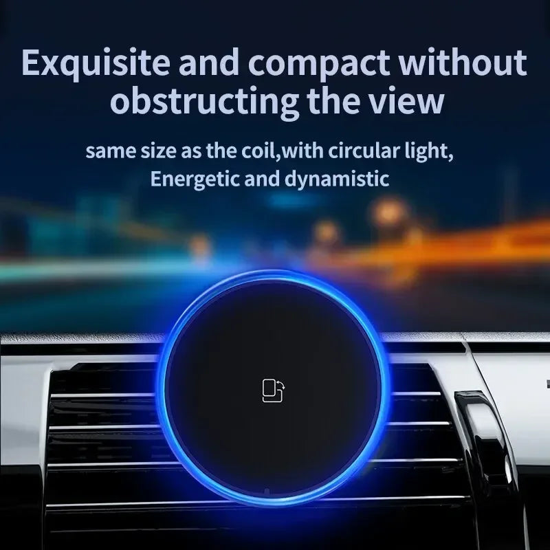 Soporte para Auto con Carga Inalámbrica RGB — MagSafe 15W