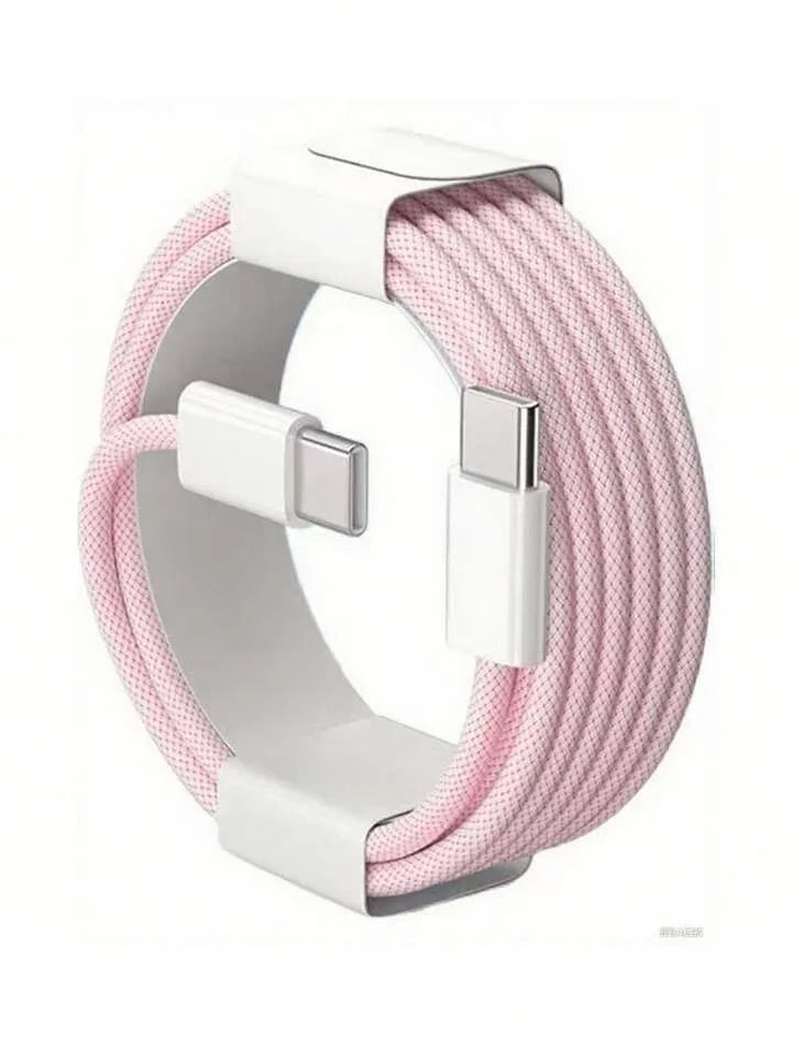 Cable USB-C Carga Rápida para iPhone 15, 16 y 17 — Nylon Trenzado Multicolor