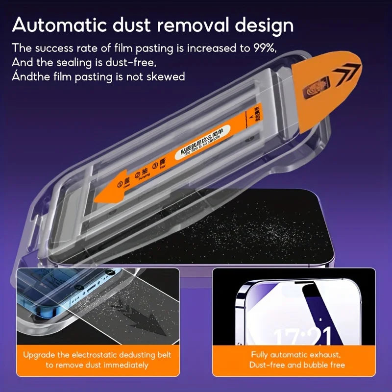 Mica de Vidrio Templado para iPhone — Paquete de 1 a 5 Piezas