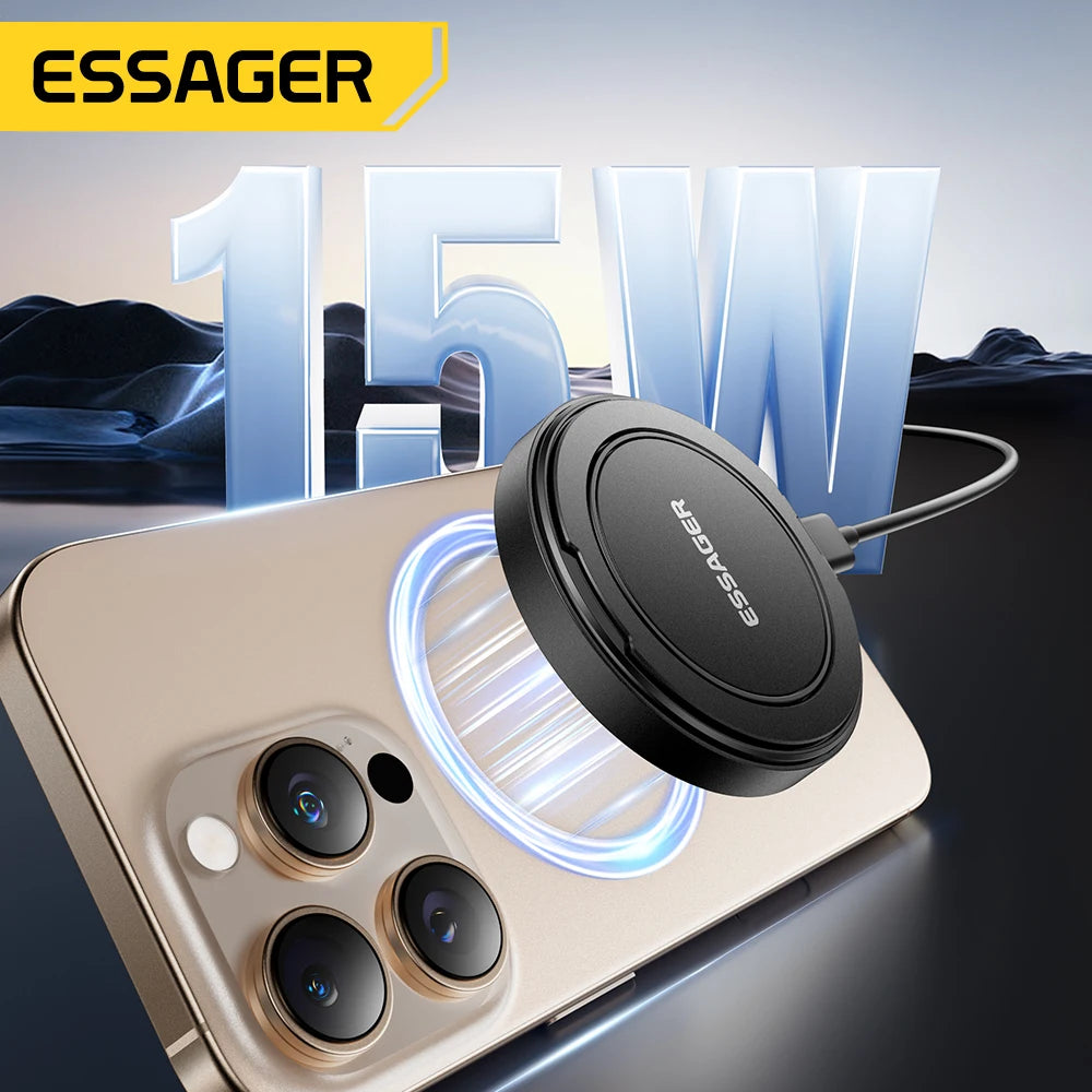Cargador Inalámbrico Essager con Soporte 15W — Para iPhone y AirPods