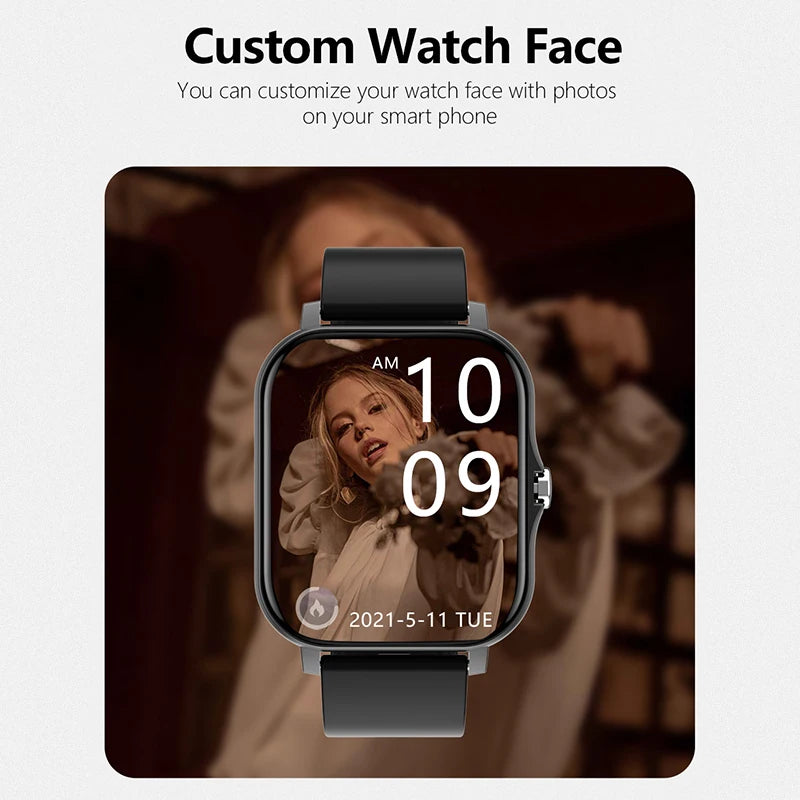 Smartwatch Deportivo 2026 – Monitor de Salud, Llamadas BT, Resistente al Agua para iOS y Android