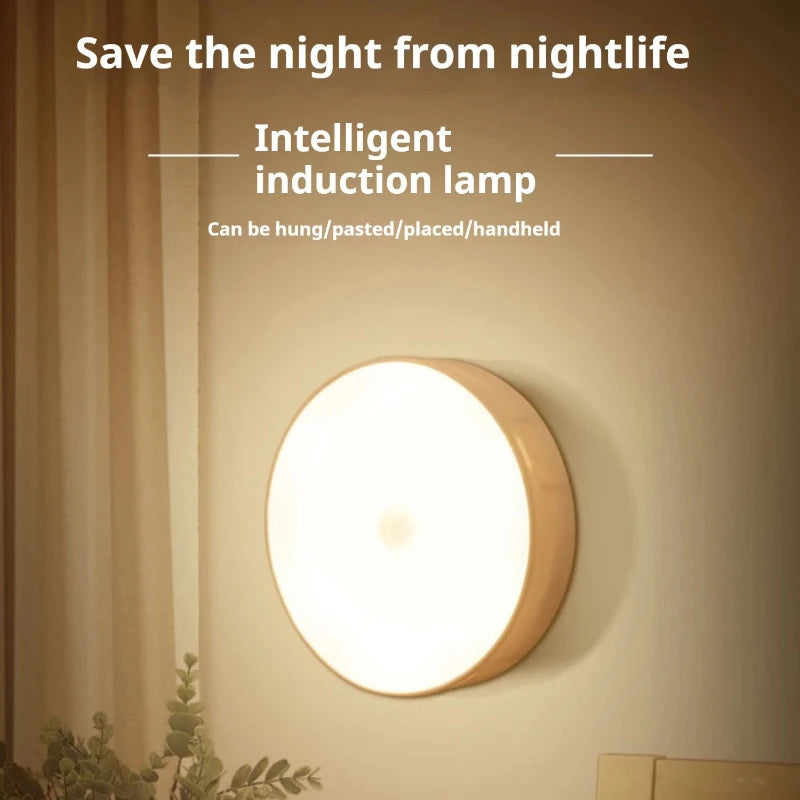 Luz Nocturna LED Inteligente – Sensor de Movimiento, Recargable USB, Magnética para Emergencias