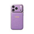 Funda Personalizada con Iniciales Doradas para iPhone — Cuero de Lujo