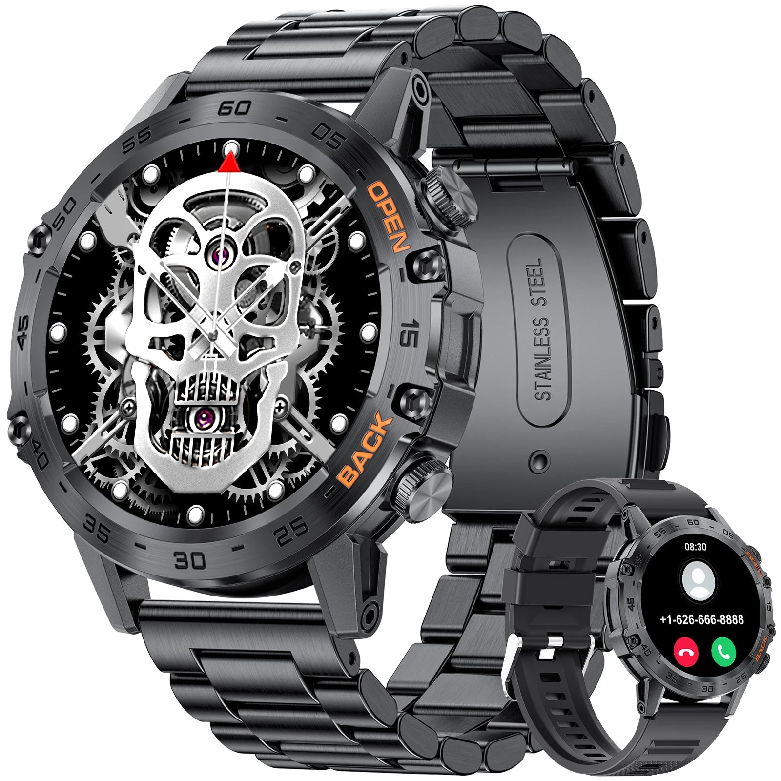 Smartwatch LIGE 1.39" – Llamadas Bluetooth, Monitor de Frecuencia Cardíaca y Fitness para iOS y Android