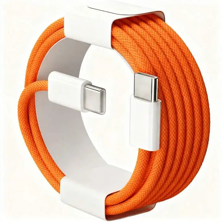 Cable USB-C Carga Rápida para iPhone 15, 16 y 17 — Nylon Trenzado Multicolor