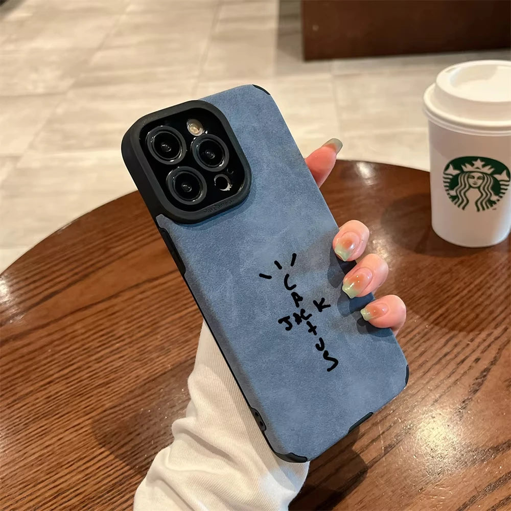 Funda Tipo Cartera Flip de Cuero para iPhone — Estilo Streetwear