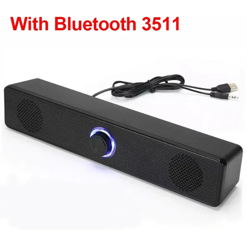 Soundbar Bluetooth y USB para TV, PC y Gaming con Sonido Envolvente