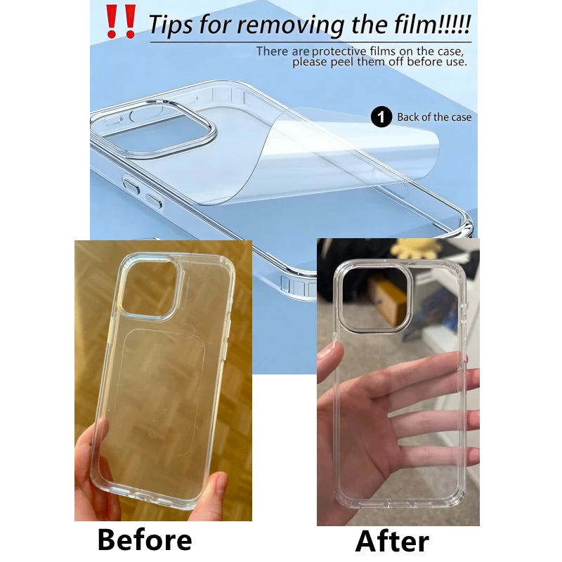 Funda Transparente Acrílica para iPhone — Ultra Clara y Resistente