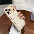 Funda Cartera con Porta Tarjetas para iPhone — Cuero Tipo Lujo