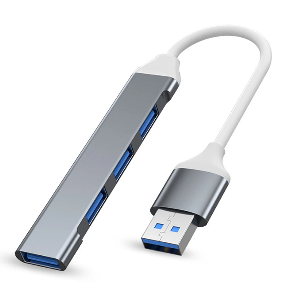 Hub USB-C 4 Puertos para MacBook y Laptop — USB 3.0 Multi Splitter