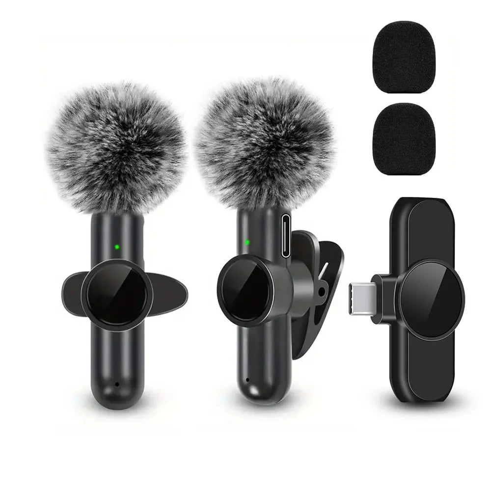 Micrófono Lavalier Inalámbrico Mini para Streaming y Grabación