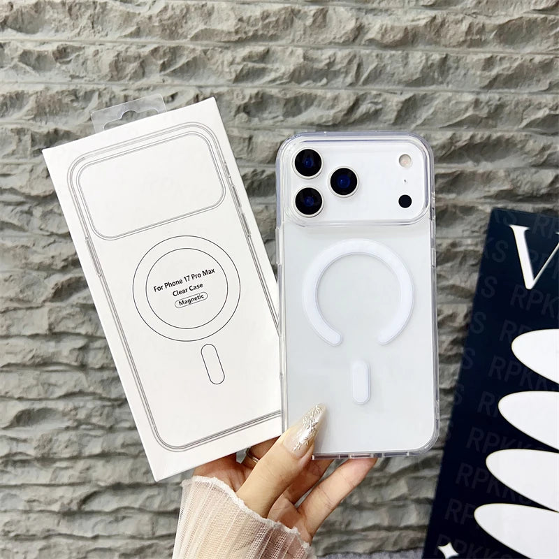 Funda Transparente MagSafe Original para iPhone — Carga Inalámbrica