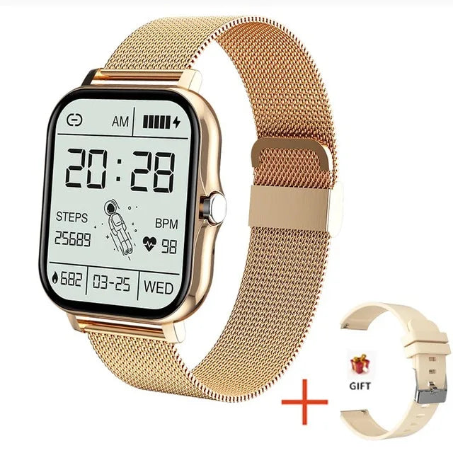 Smartwatch Deportivo 2026 – Monitor de Salud, Llamadas BT, Resistente al Agua para iOS y Android