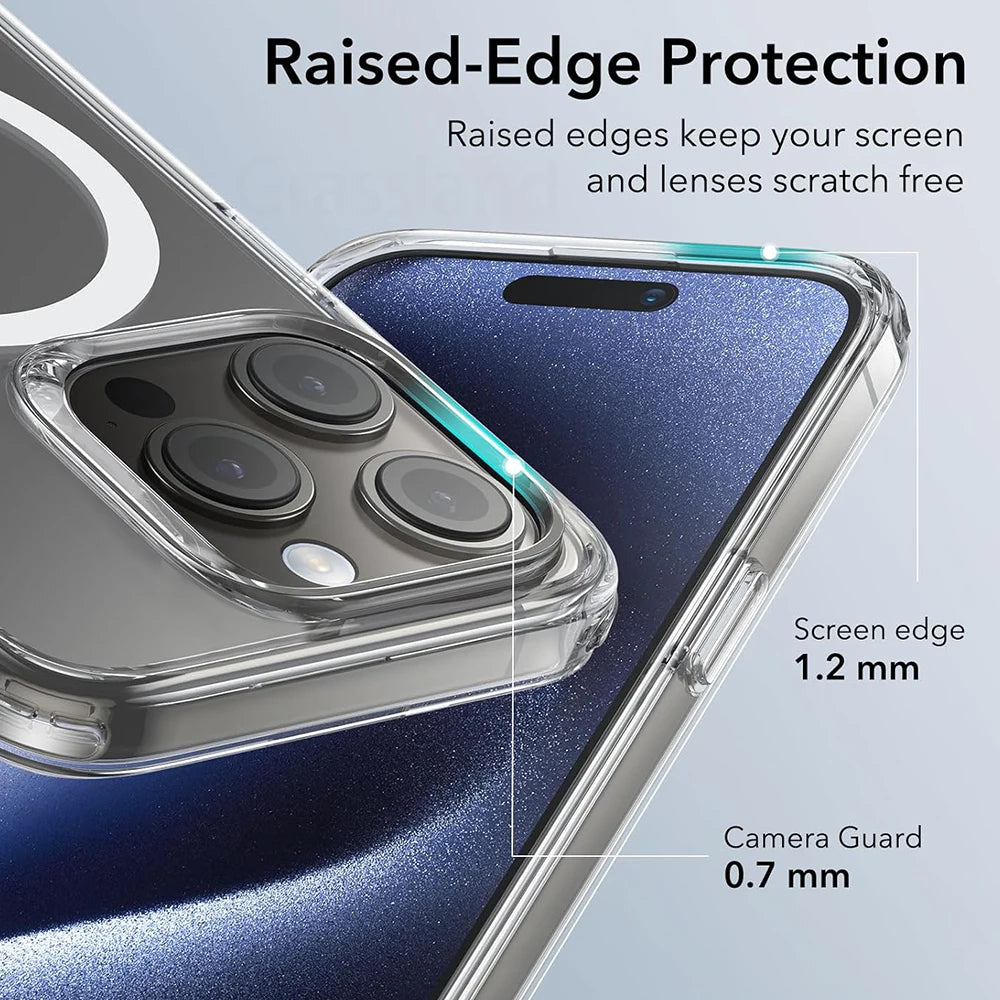 Funda Transparente MagSafe para iPhone — Carga Inalámbrica y Protección