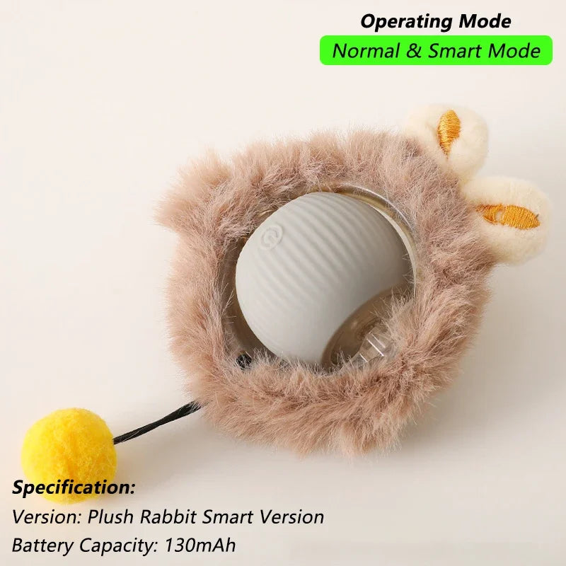 Pelota Interactiva para Gatos – Rodante Automática con Cola, Recargable, Juguete Inteligente