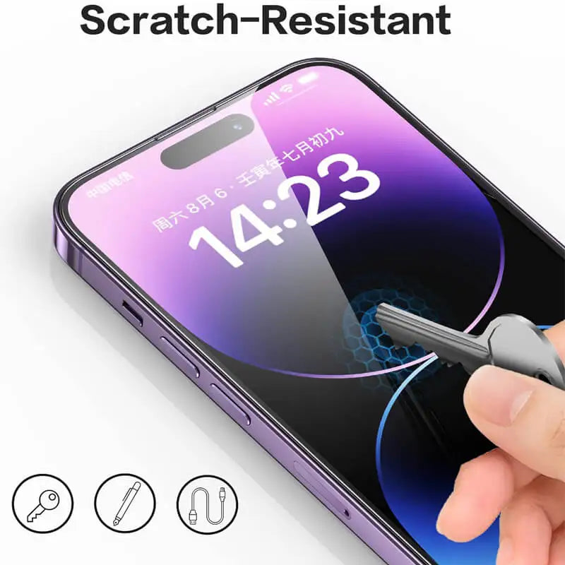 Mica de Vidrio Templado para iPhone — 3 a 5 Piezas, Todos los Modelos