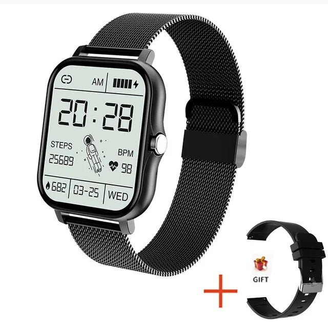 Smartwatch Deportivo 2026 – Monitor de Salud, Llamadas BT, Resistente al Agua para iOS y Android