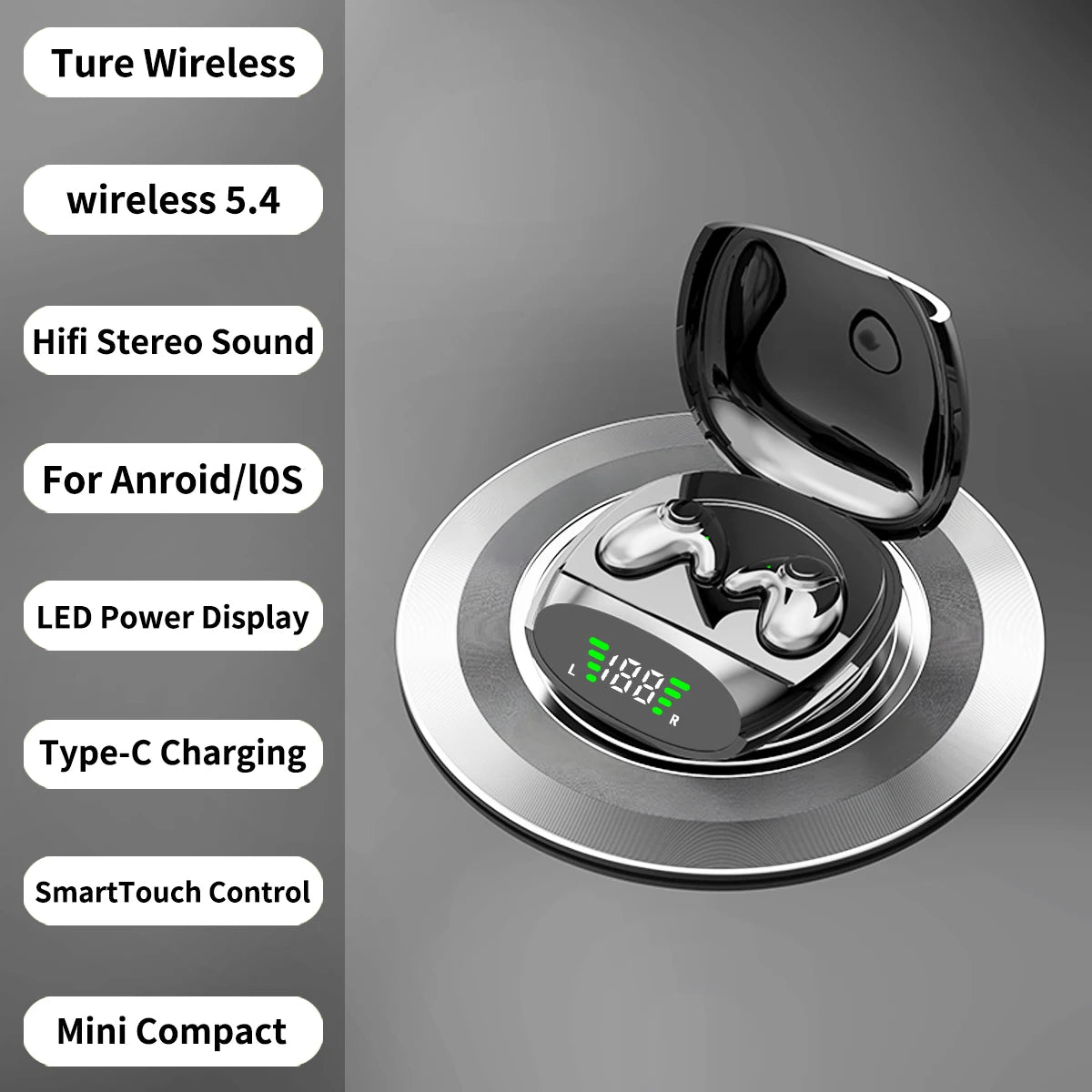 Audífonos Inalámbricos Bluetooth 5.3 para Dormir y Deporte