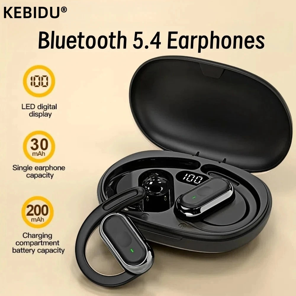 Audífonos Bluetooth 5.4 IPX7 Deportivos con Cancelación de Ruido ENC