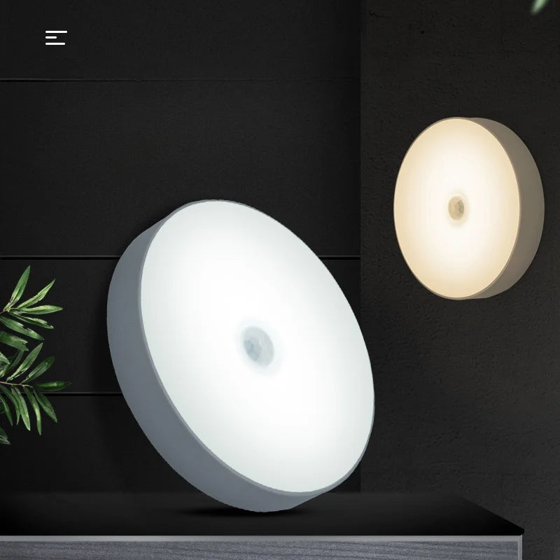 Luz Nocturna LED Inteligente – Sensor de Movimiento, Recargable USB, Magnética para Emergencias