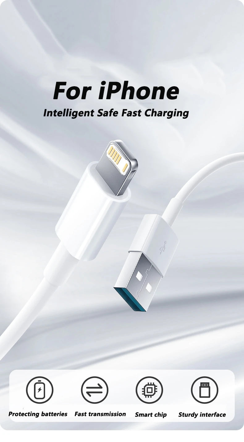 Cargador Rápido PD 35W con Cable para iPhone — USB-C Compacto