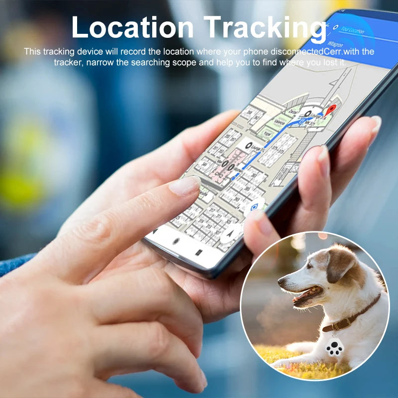 Mini Rastreador GPS Bluetooth – Localizador AntiPérdida para Llaves, Mascotas, Niños y Mochilas