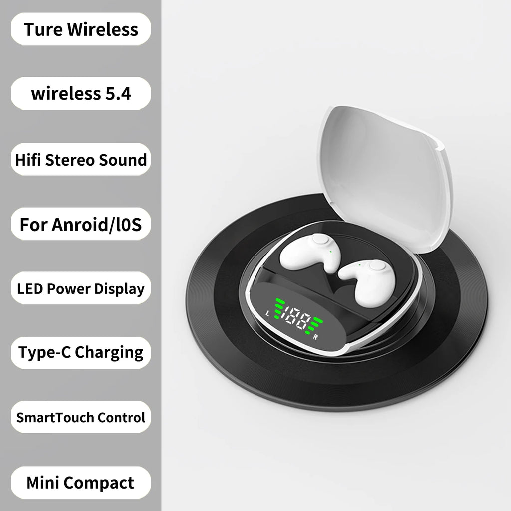 Audífonos Inalámbricos Bluetooth 5.3 para Dormir y Deporte