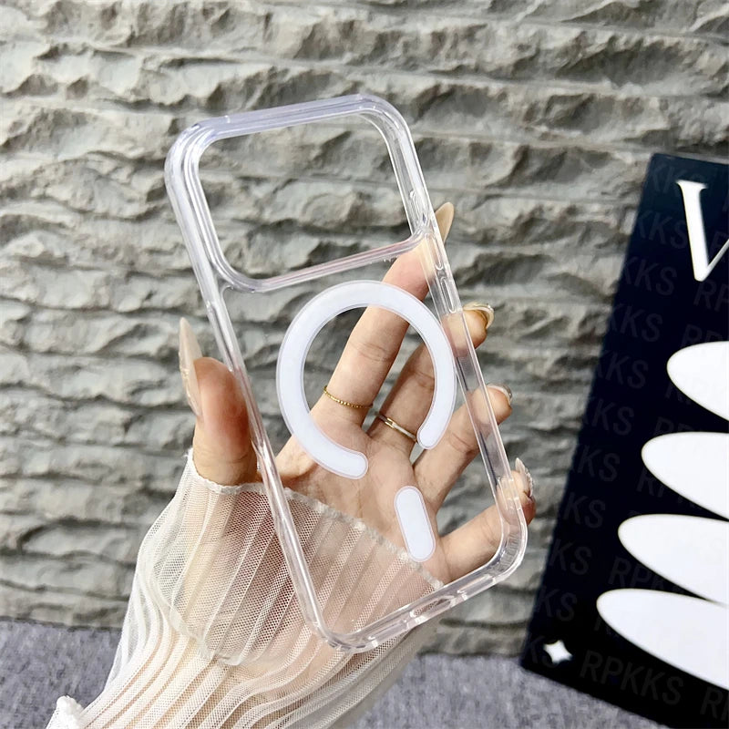 Funda Transparente MagSafe Original para iPhone — Carga Inalámbrica