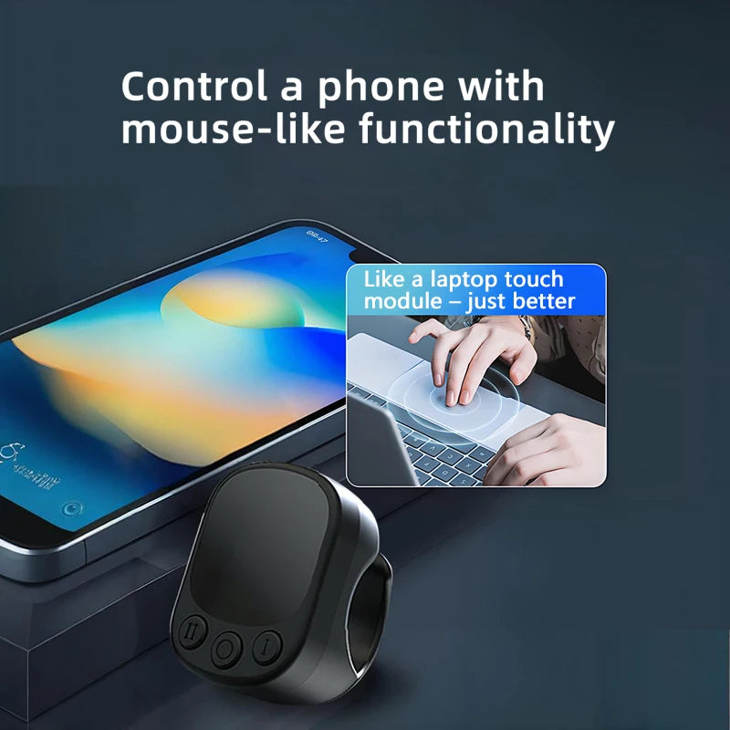 Control Ring con Touchpad – Clicker Automático para Presentaciones y Pantallas