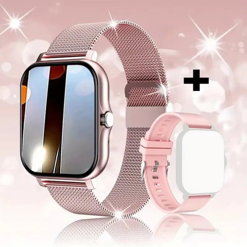 Smartwatch 1.44" – Llamadas Bluetooth, Monitor de Oxígeno y Presión Arterial para Hombre y Mujer