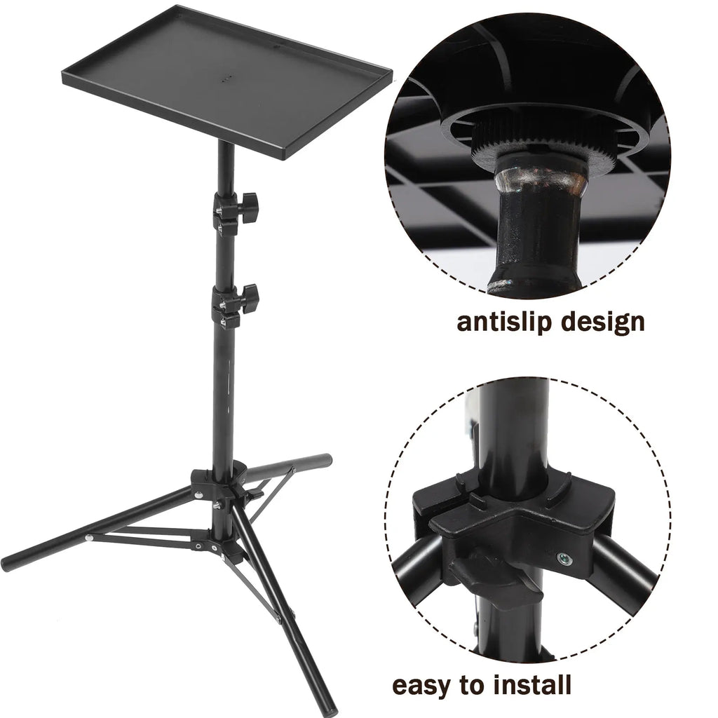Tripíe Soporte Portátil para Proyector y Laptop – Altura Ajustable 22 a 45 cm