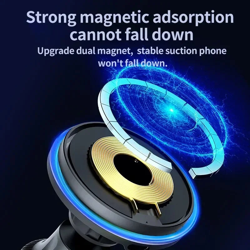 Soporte para Auto con Carga Inalámbrica RGB — MagSafe 15W