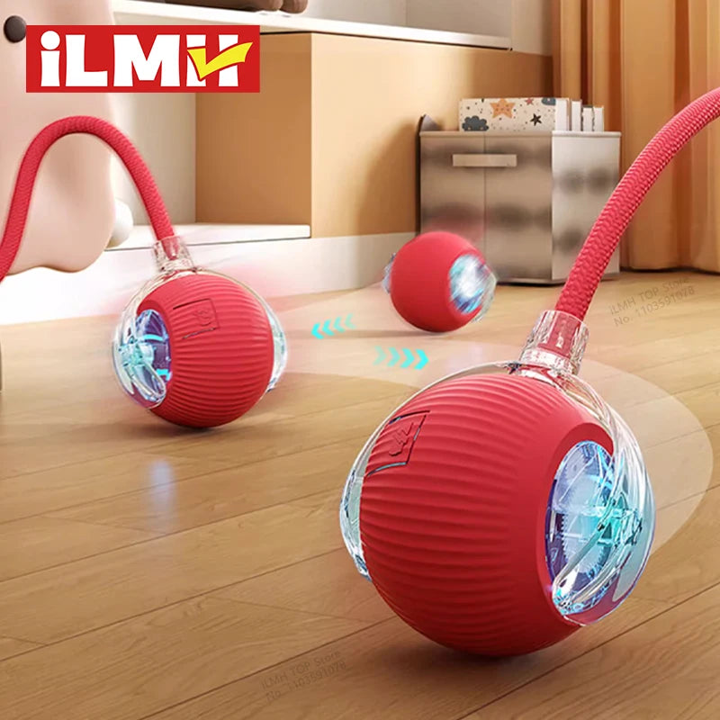 Pelota Interactiva para Gatos – Rodante Automática con Cola, Recargable, Juguete Inteligente