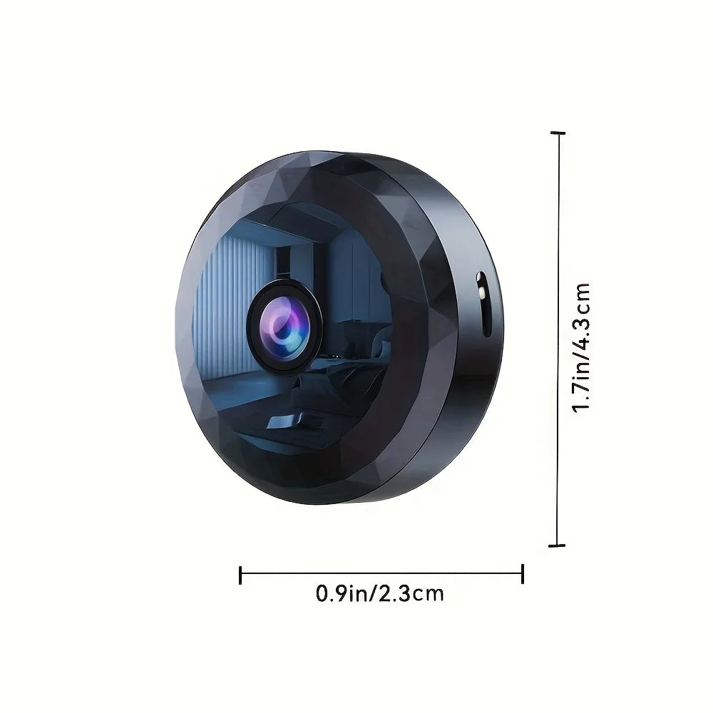 Mini Cámara WiFi Inalámbrica – Batería Recargable, Visión Nocturna y Detección de Movimiento