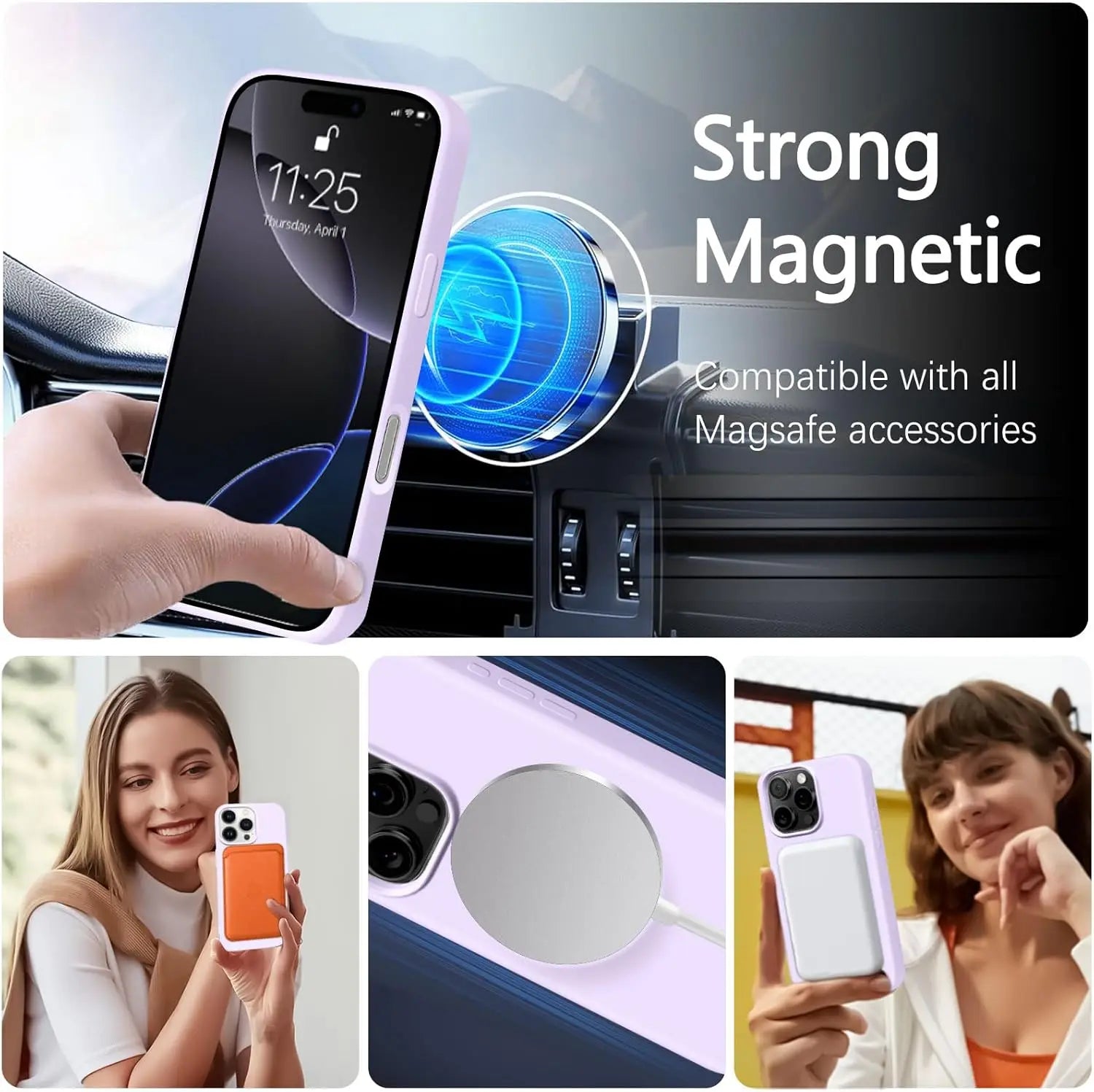 Funda Silicona MagSafe con Cordón para iPhone — Protección con Estilo